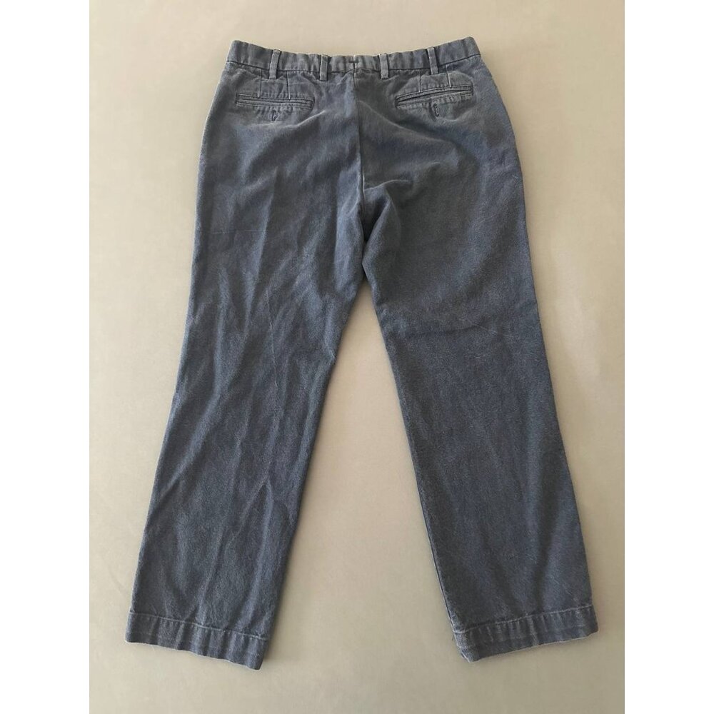 Sid Mashburn Pants Men 35x28 Blue Khaki Brush Heavy Canvas Trousers Garment Dyed - Picture 4 of 9
